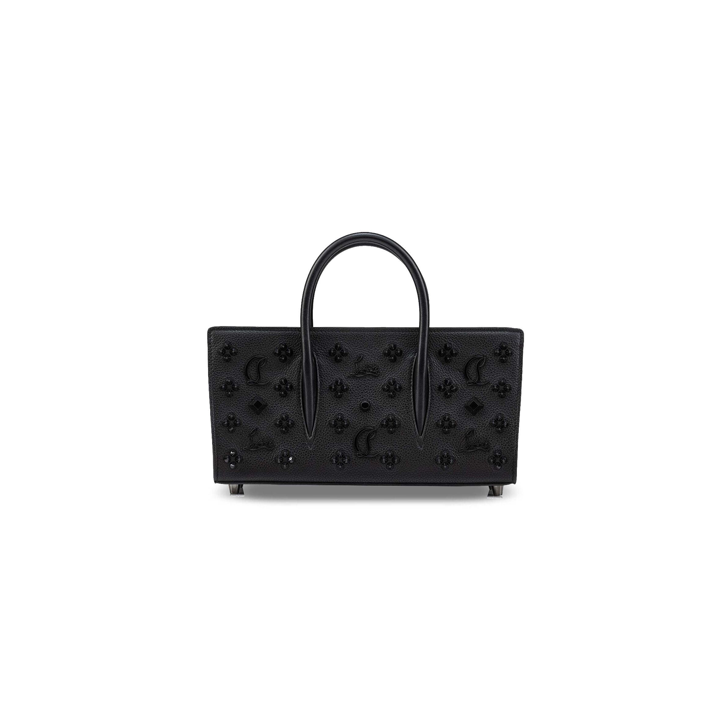 CHRISTIAN LOUBOUTIN SMALL PALOMA BAGUETTE BAG IN BLACK (28*14*10cm)
